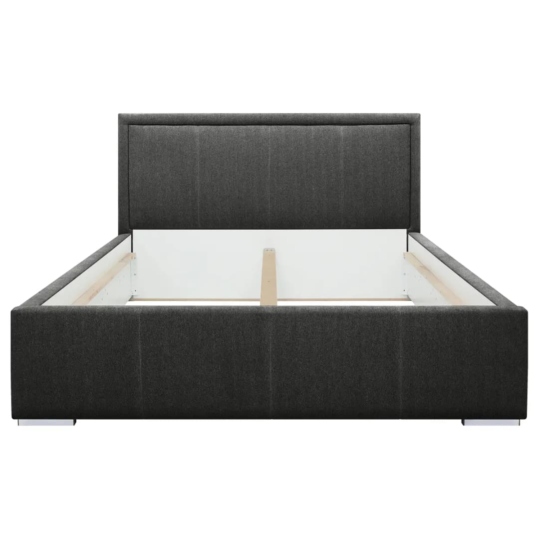 loftscape Polsterbett 160 x 200cm Webstoff Genia Grau | Grau