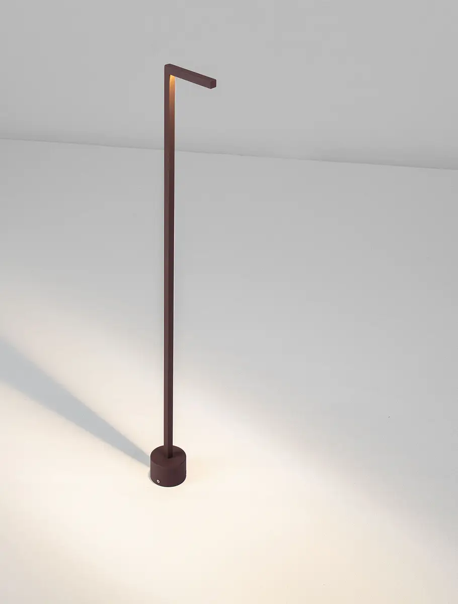 LED-Wegeleuchte 95cm Braun/Braun | Braun