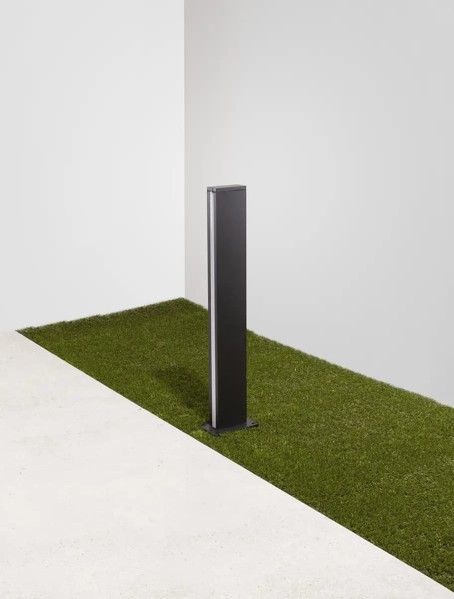 Nova Luce LED-Wegeleuchte Sasso 70cm Grau | Grau