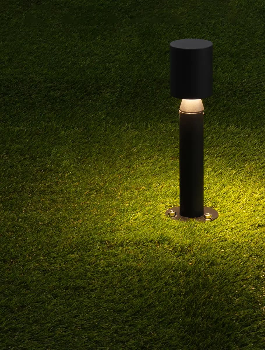 LED-Wegeleuchte 30cm Schwarz | Schwarz