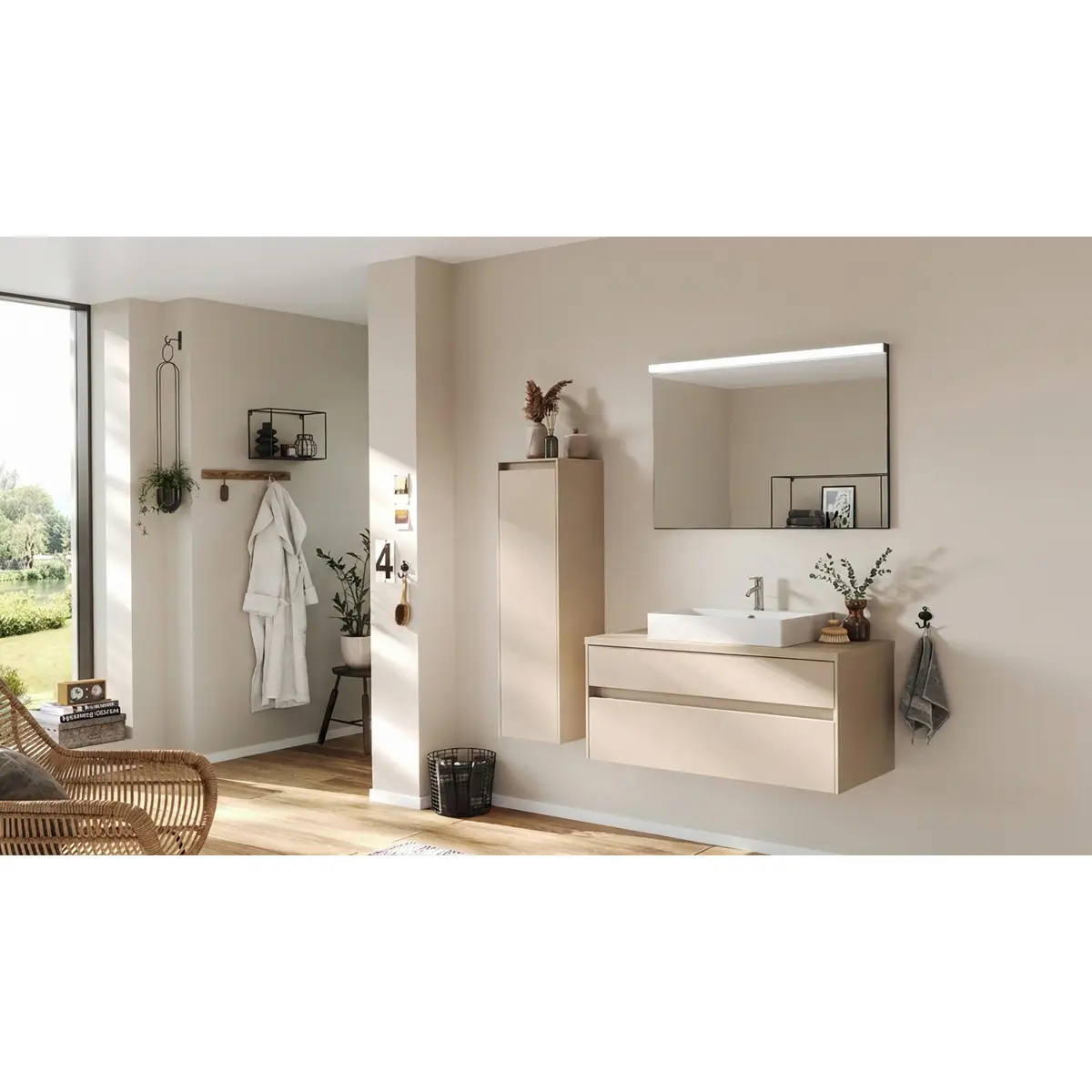 puris Badset Unique 3-teilig | Beige