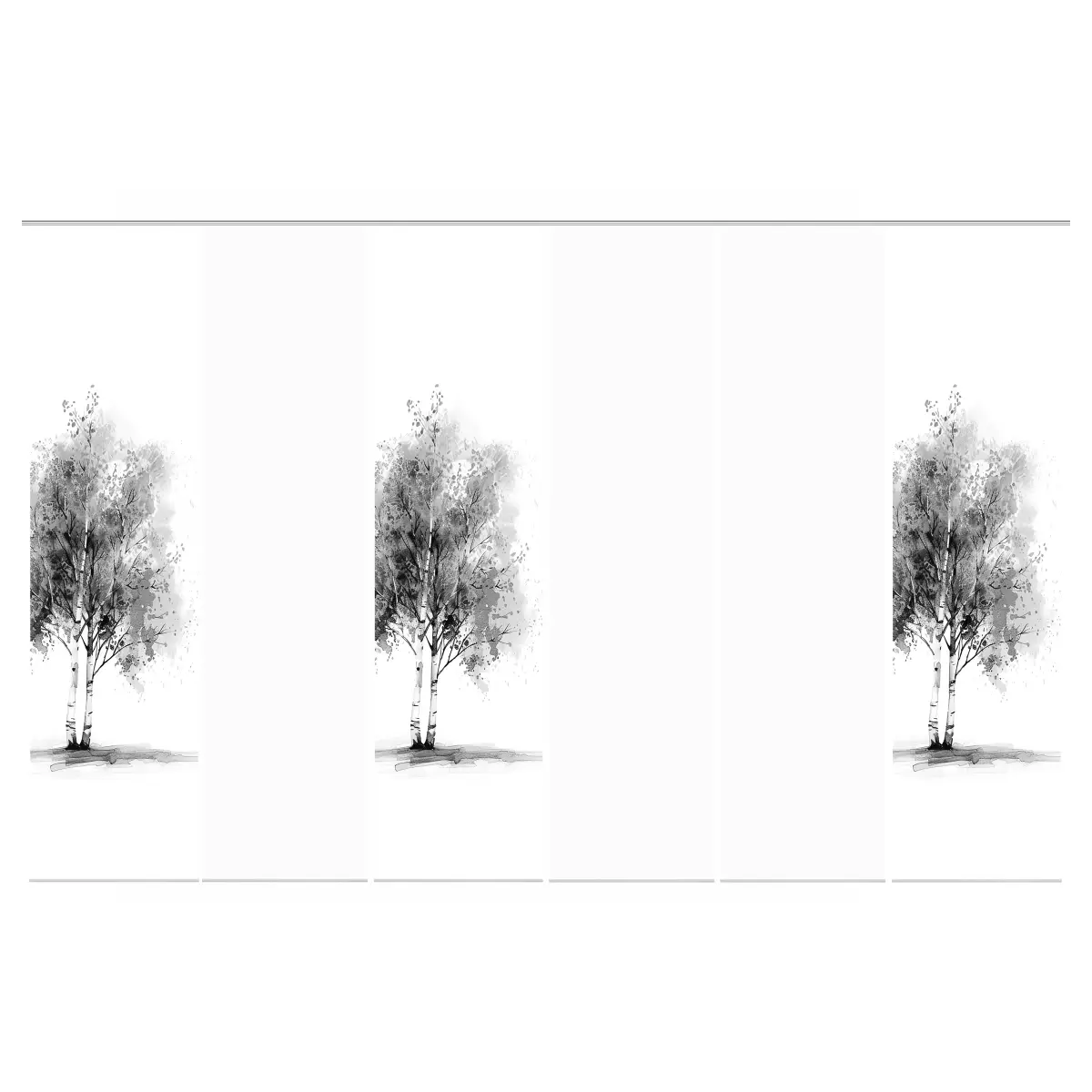 Schiebevorhang Tree | Grau