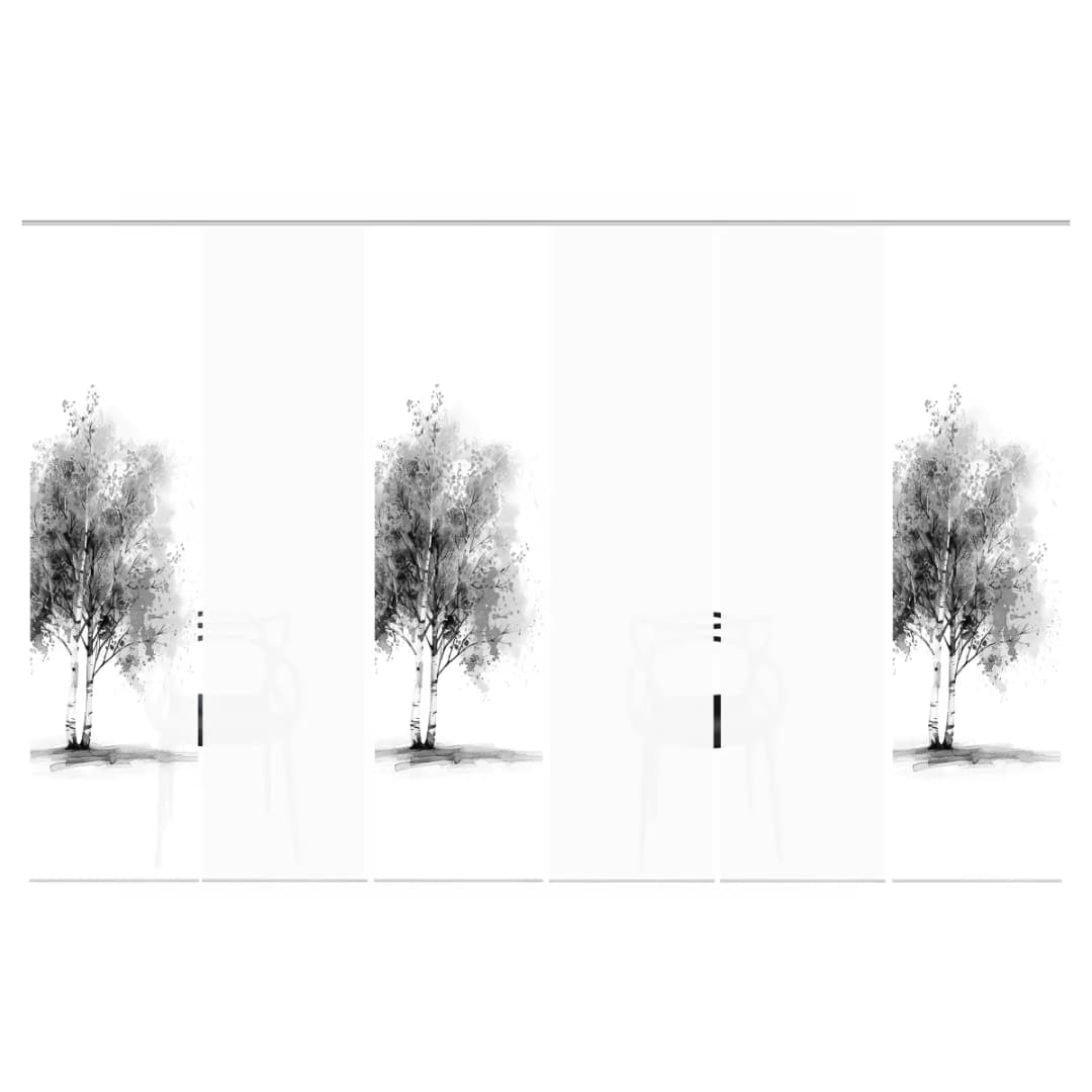 Schiebevorhang Tree | Grau