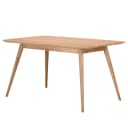 Massiver Esstisch 140 x 90cm Braun/Eiche | Braun