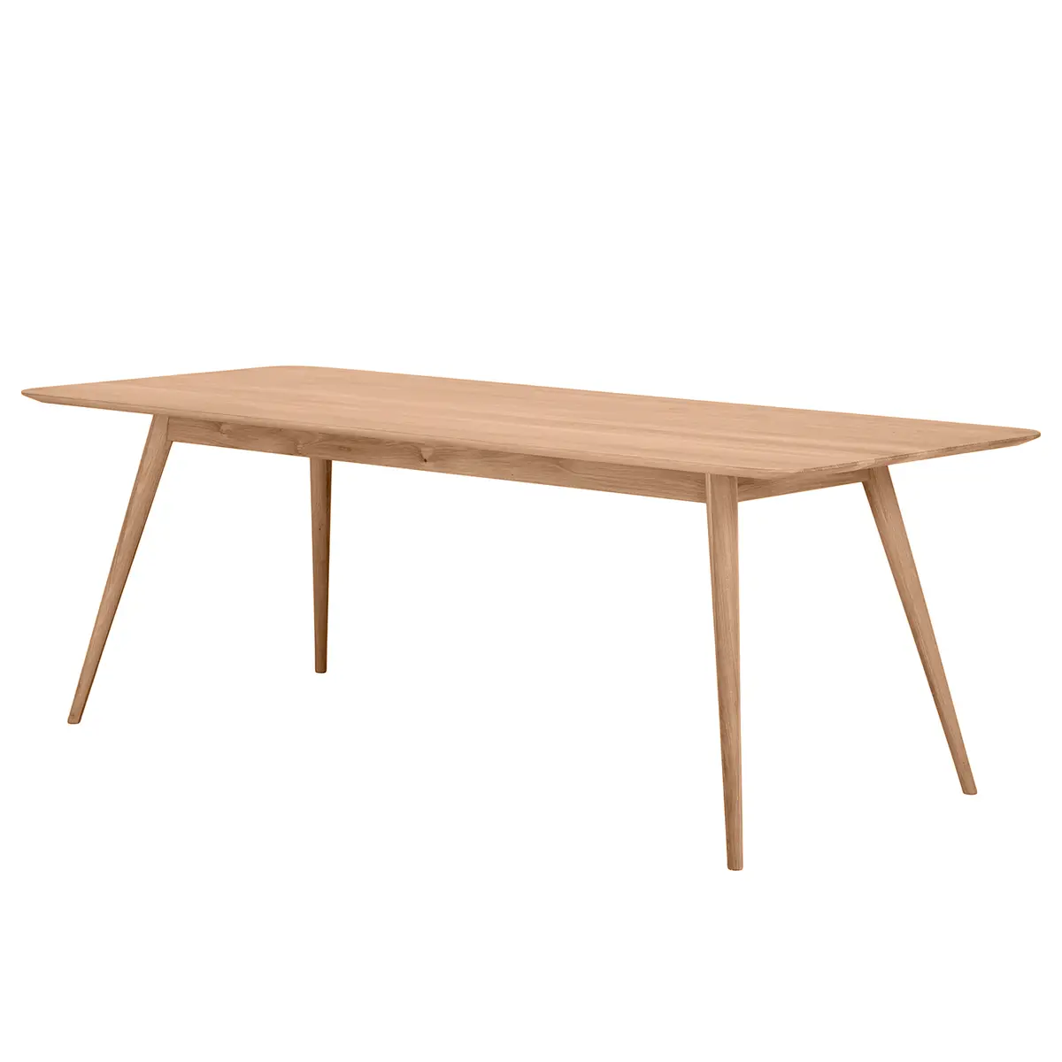 Massiver Esstisch 220 x 90cm Braun/Eiche | Braun