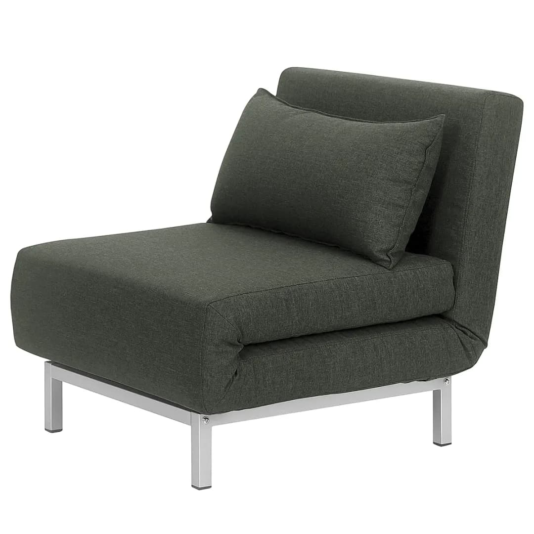Schlafsessel CARMACK Grau/Dunkelgrau Webstoff Lyn | Grau