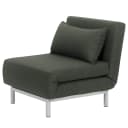 Schlafsessel CARMACK Grau/Dunkelgrau Webstoff Lyn | Grau