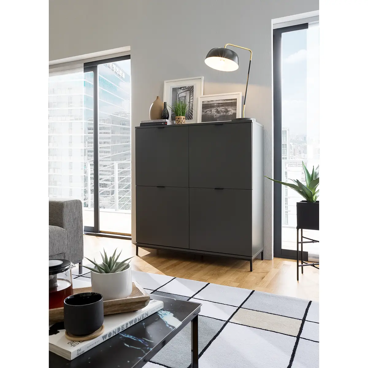 Highboard HARMA | Grau