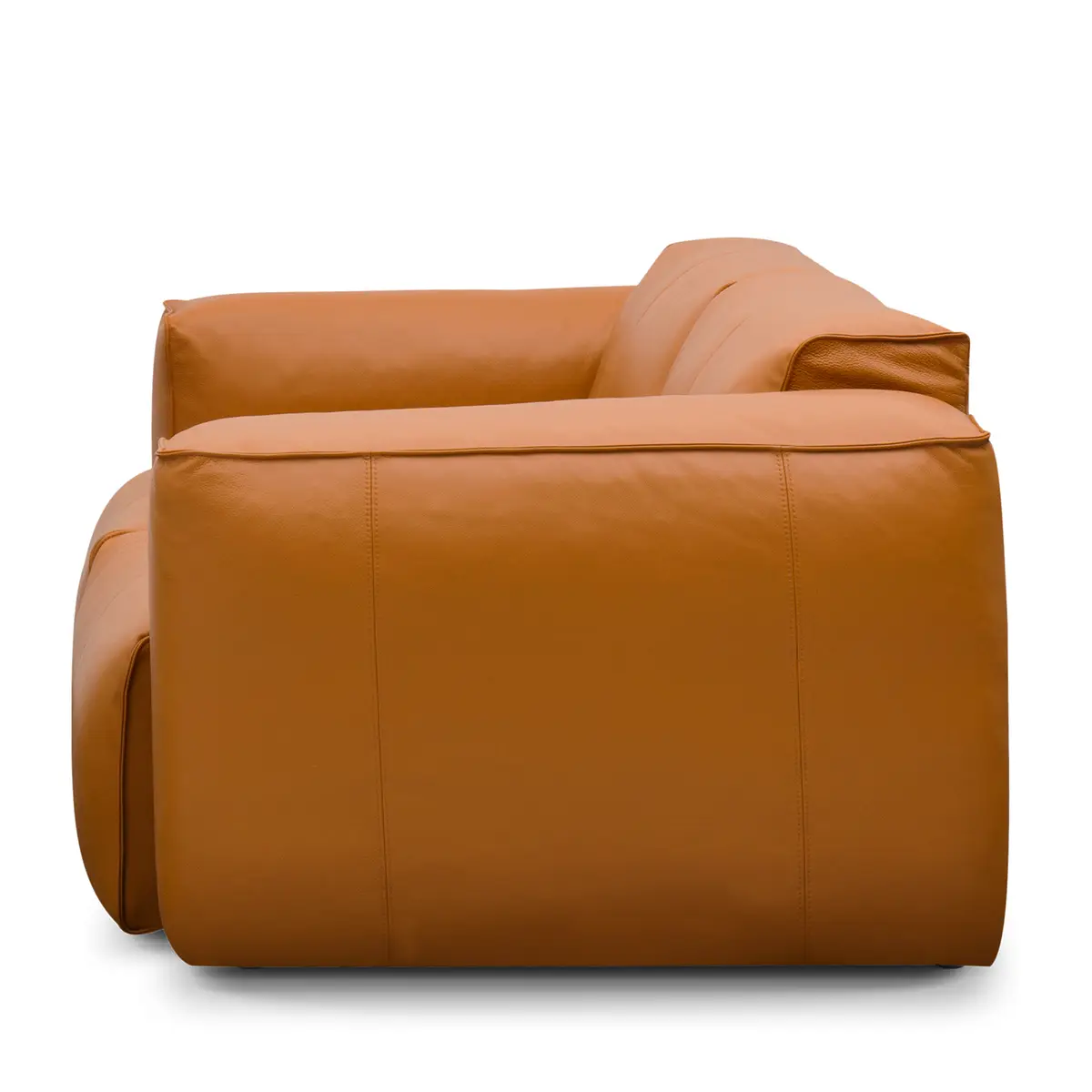 2-Sitzer Sofa Braun Echtleder Neka | Braun