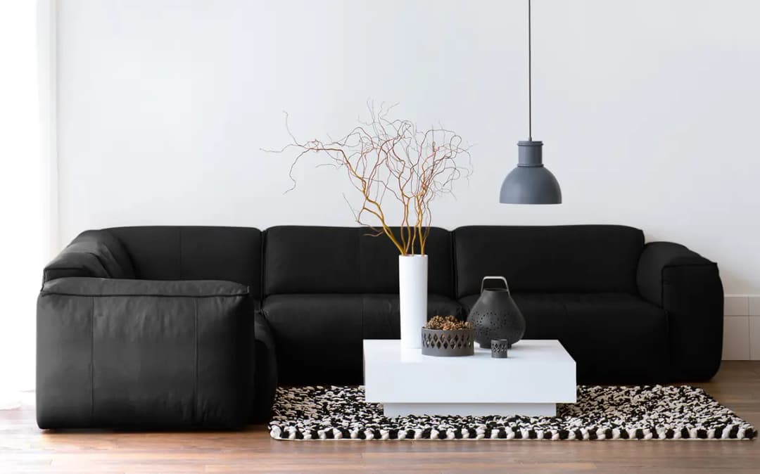 Ecksofa Neka | Schwarz