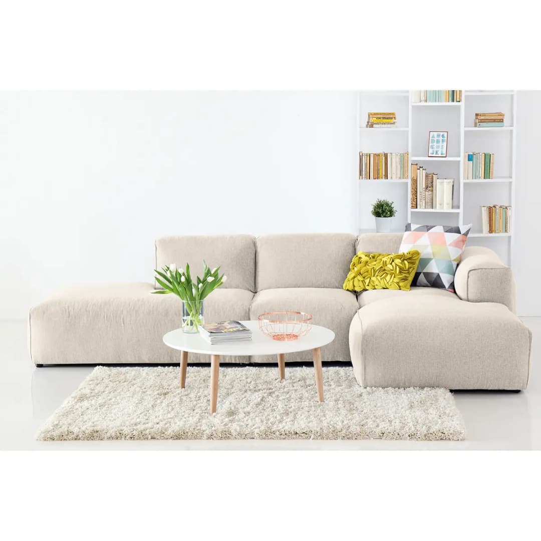 Ecksofa mit Chaiselongue Saia | Beige