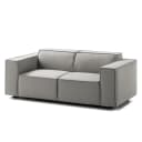 2-Sitzer Sofa Grau/Graubraun Webstoff Osta | Braun