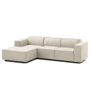 Ecksofa mit Longchair Osta | Beige