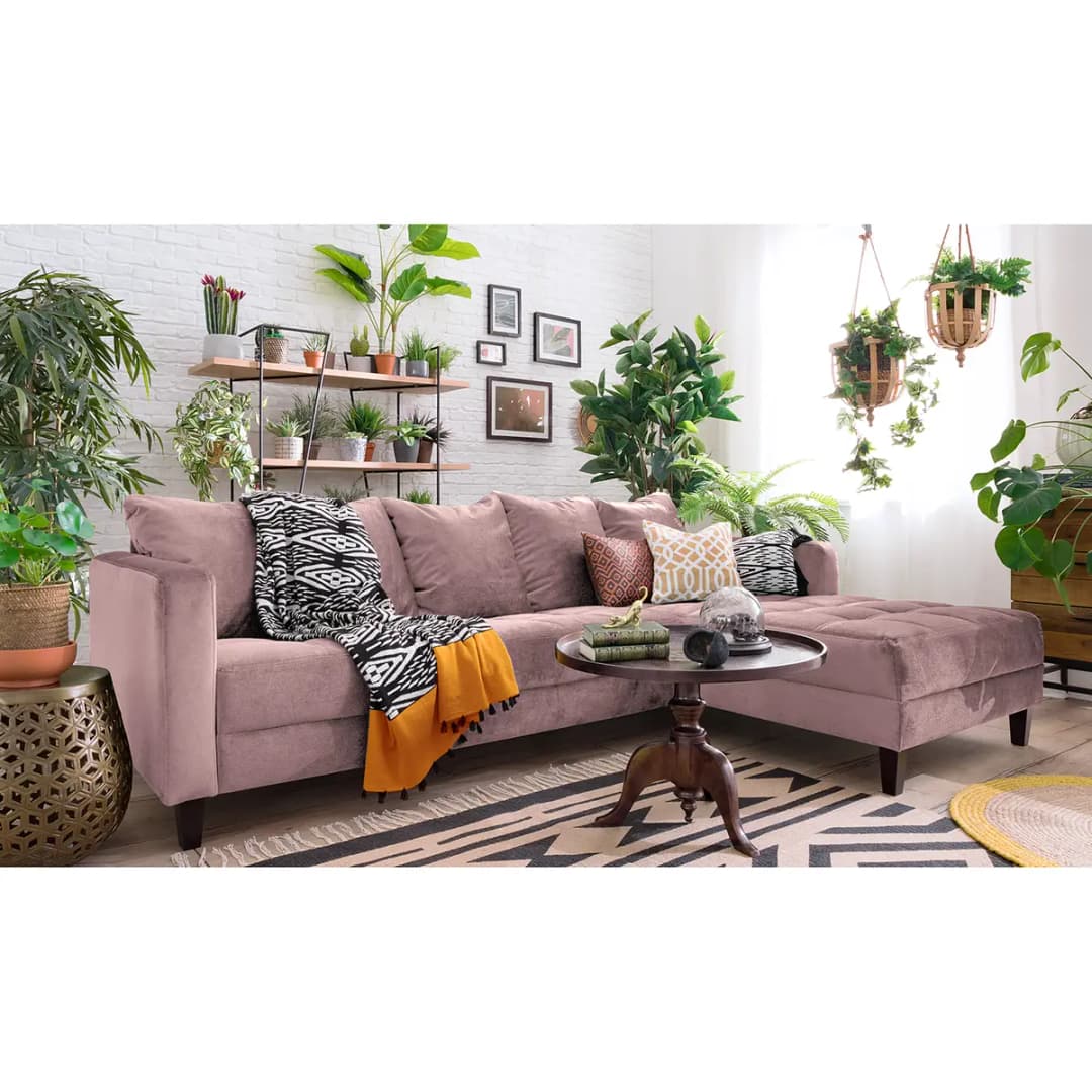 Ecksofa Elnora | Rosa
