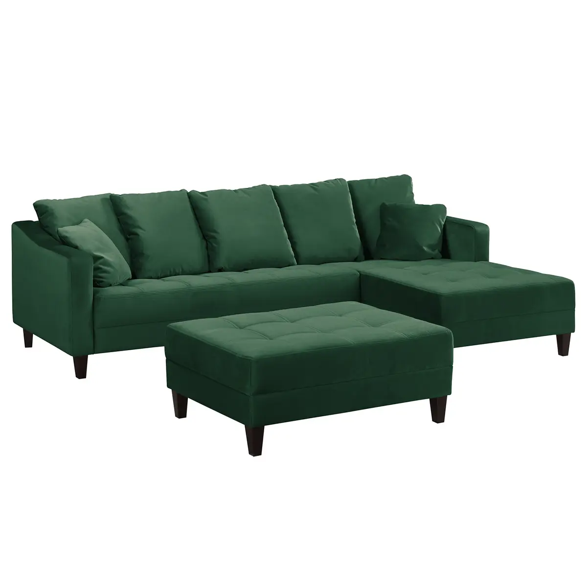 Ecksofa Elnora | Grün