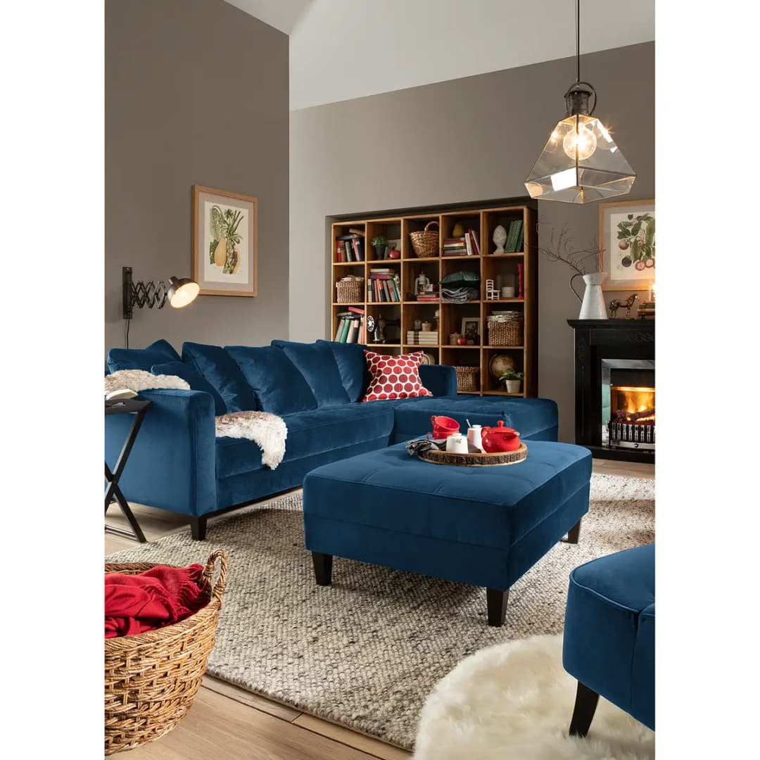 Ecksofa Elnora | Blau