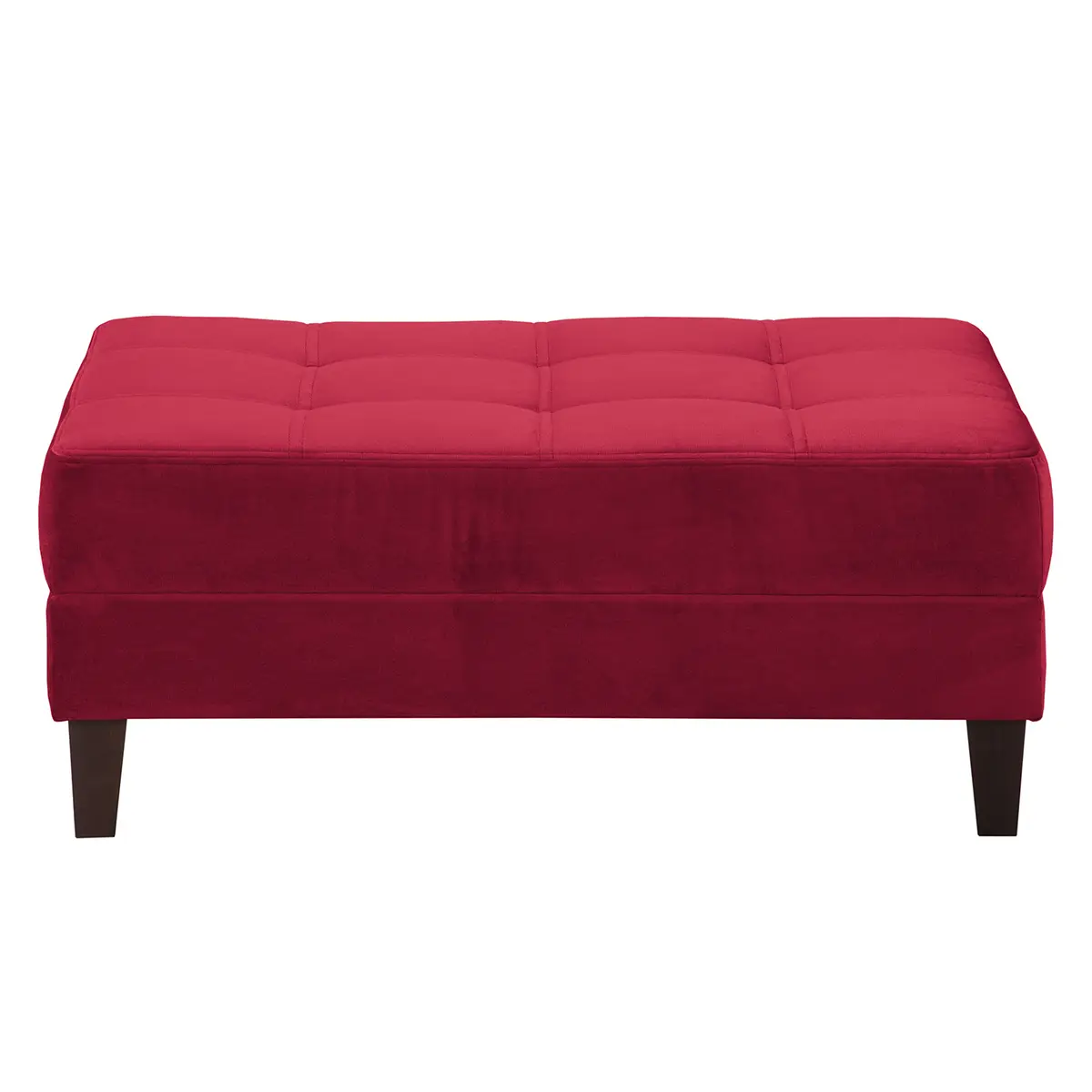Polsterhocker Elnora | Rot