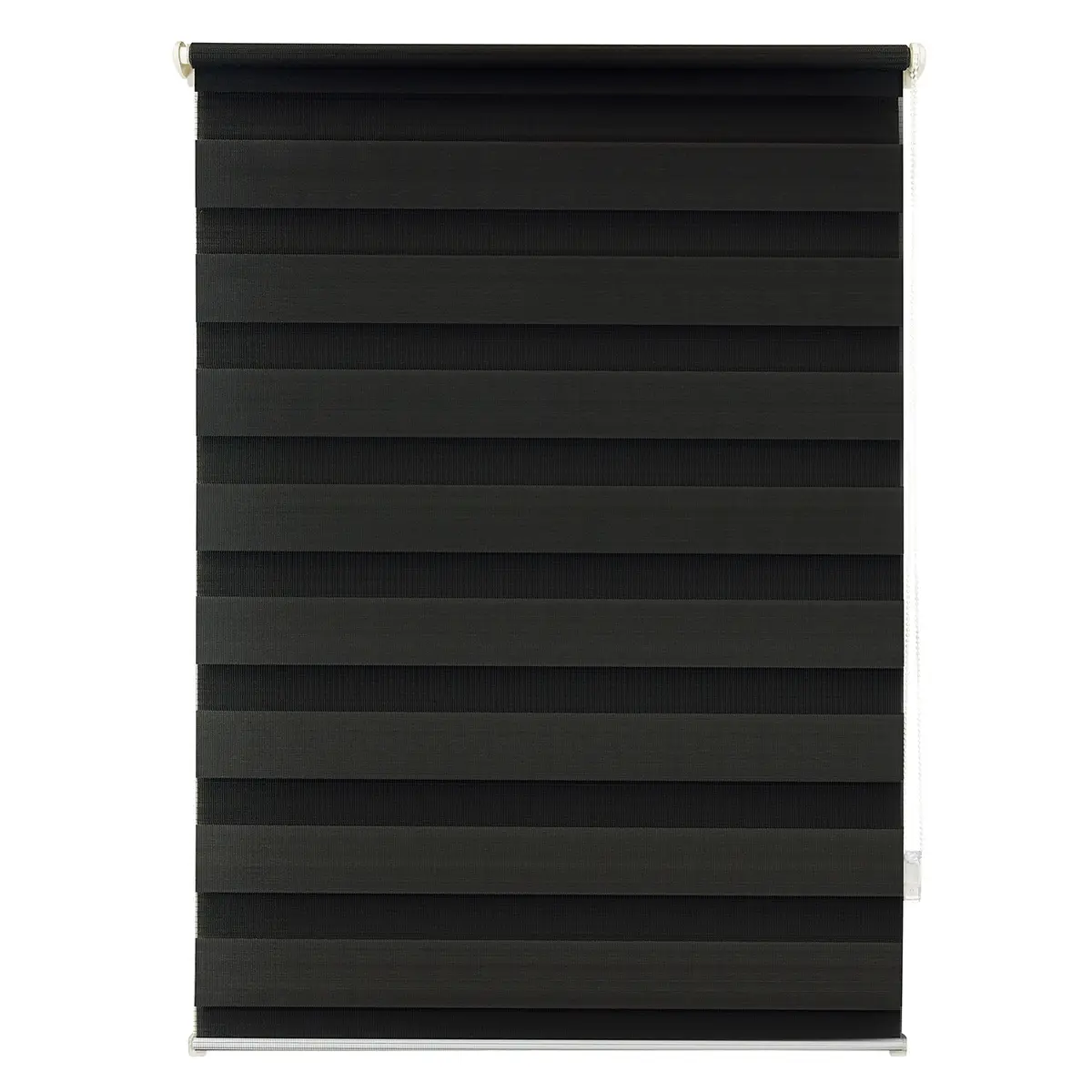 Klemmfix Doppelrollo Blickdicht | Schwarz