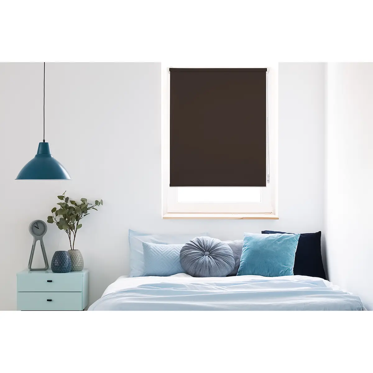 Klemmfix Rollo Blickdicht | Braun