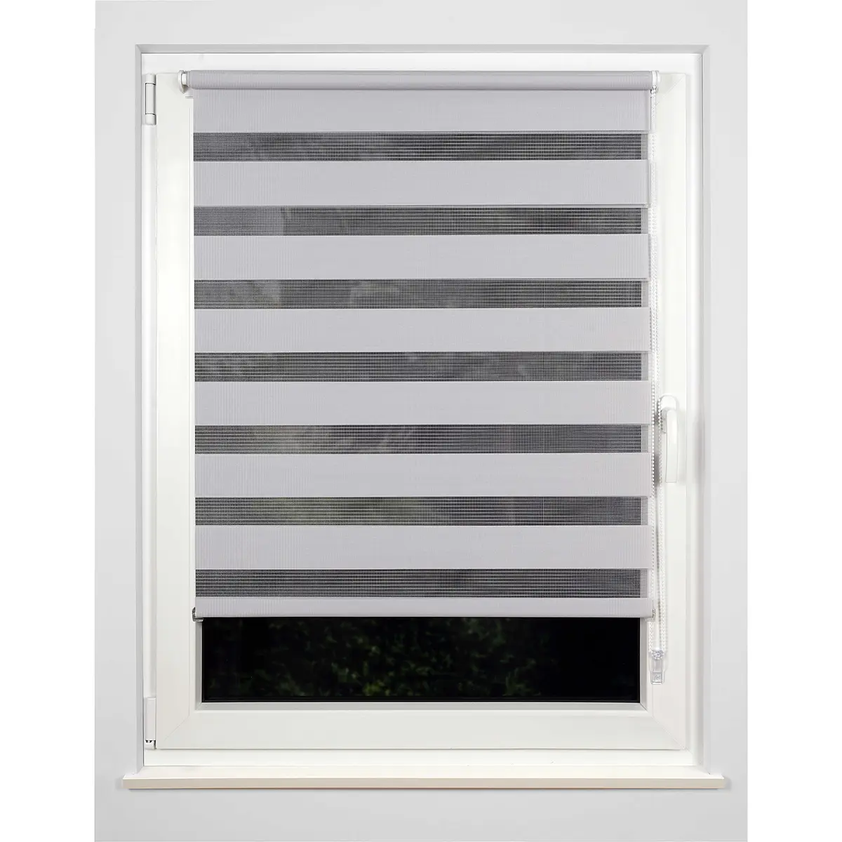 Klemmfix Doppelrollo Blickdicht | Grau