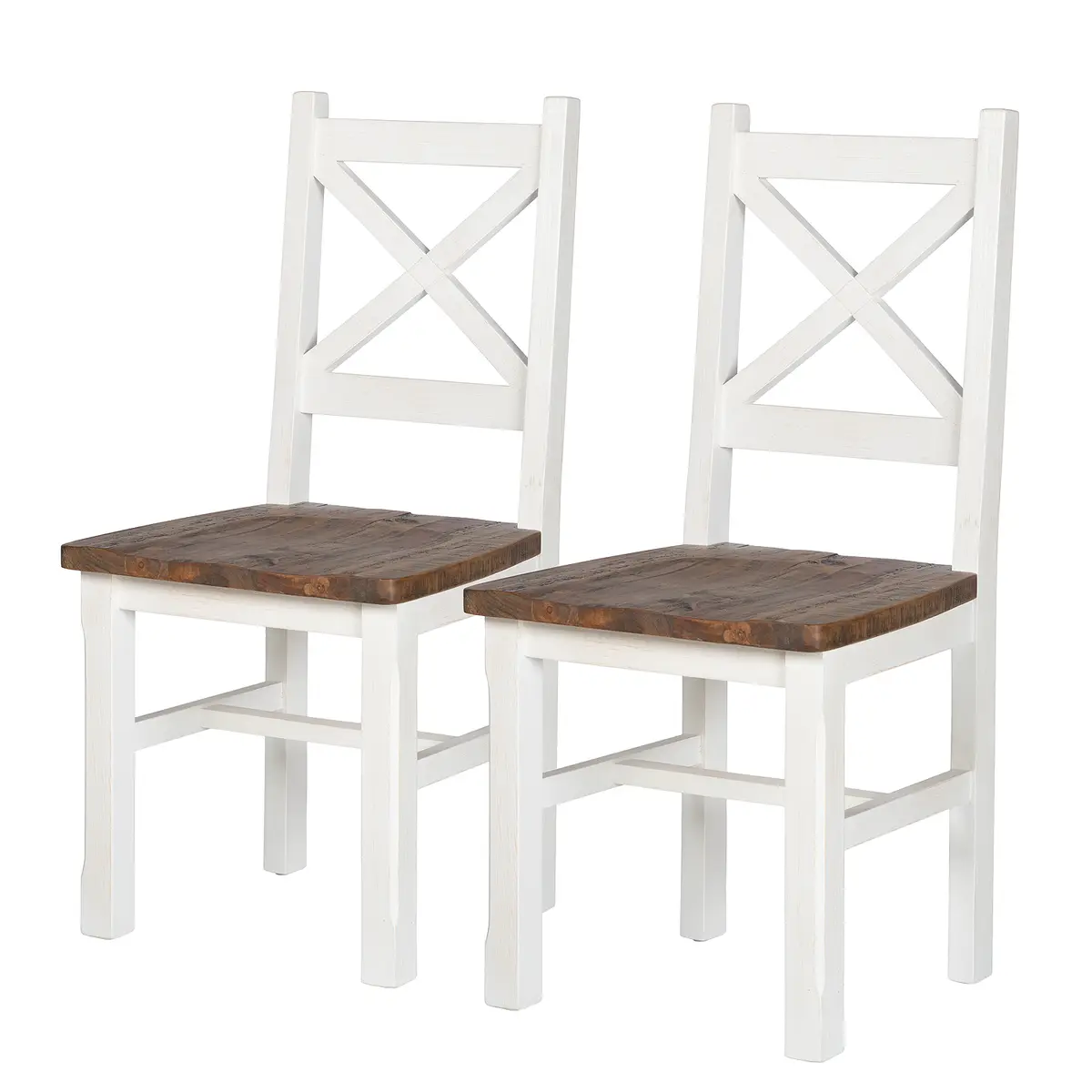 Esszimmerstuhl 2er-Set Balignton | Holztöne