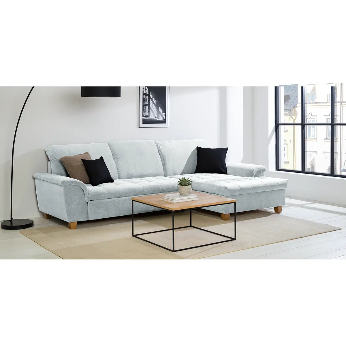 Ecksofa Charlo | Blau