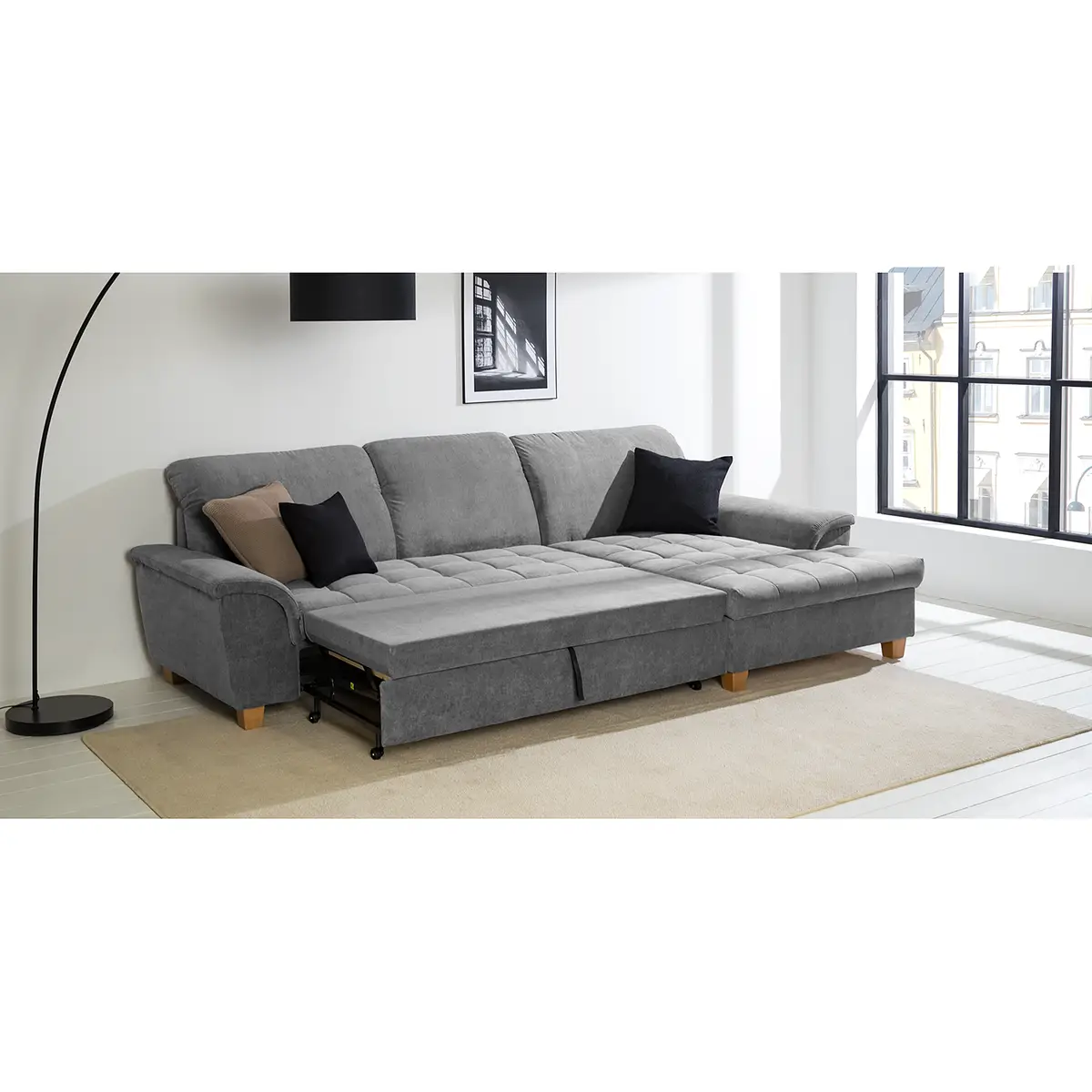 Ecksofa Charlo | Grau