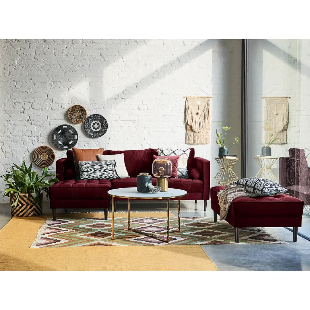 Ecksofa Pauno | Rot