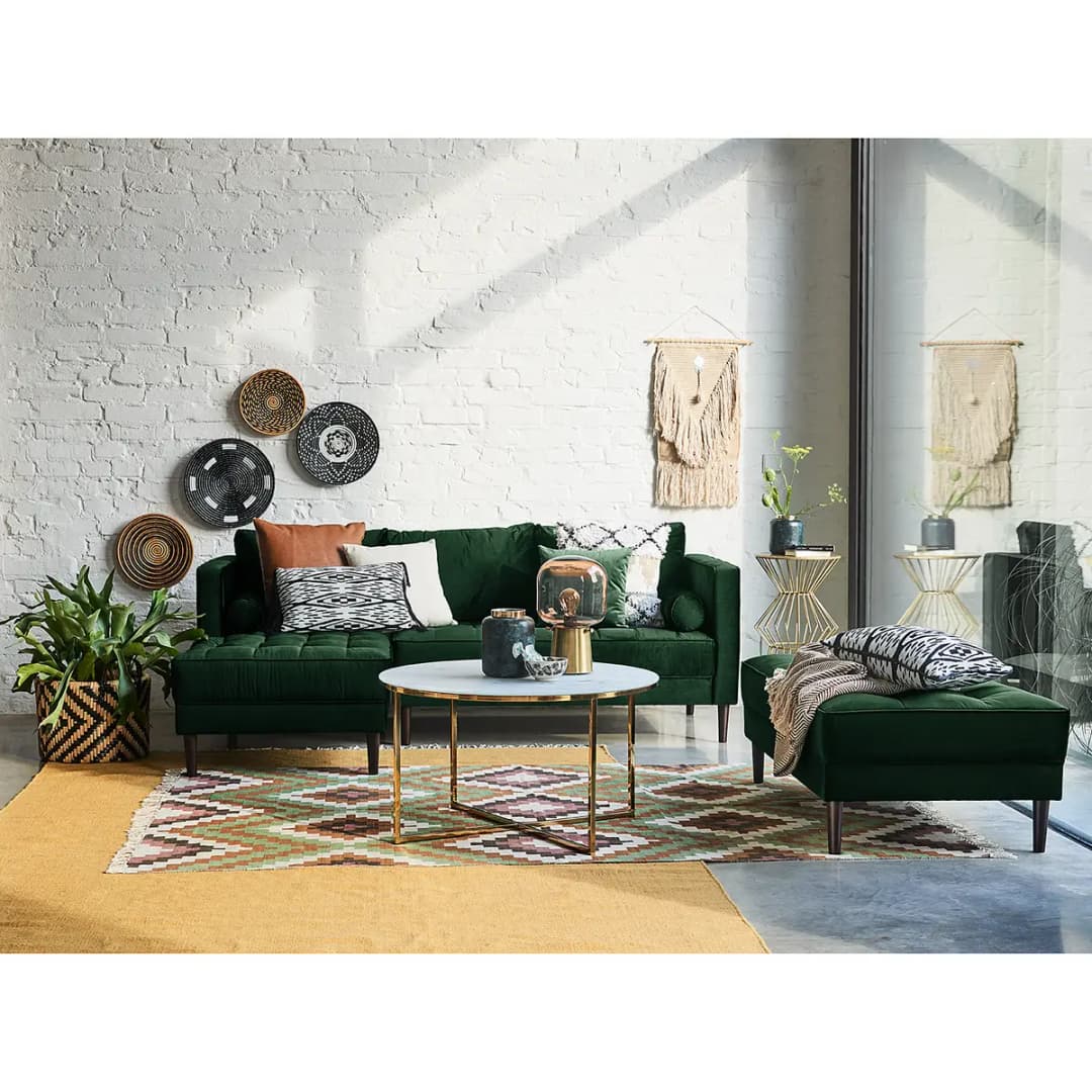 Ecksofa Pauno | Grün