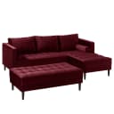 Ecksofa Pauno | Rot
