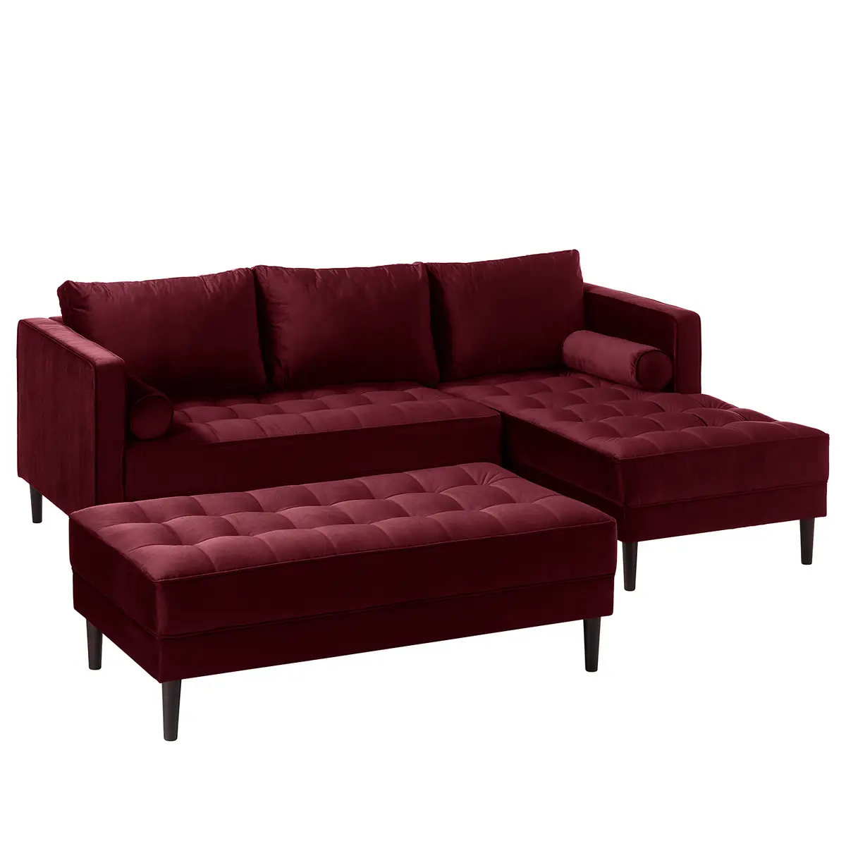 Ecksofa Pauno | Rot