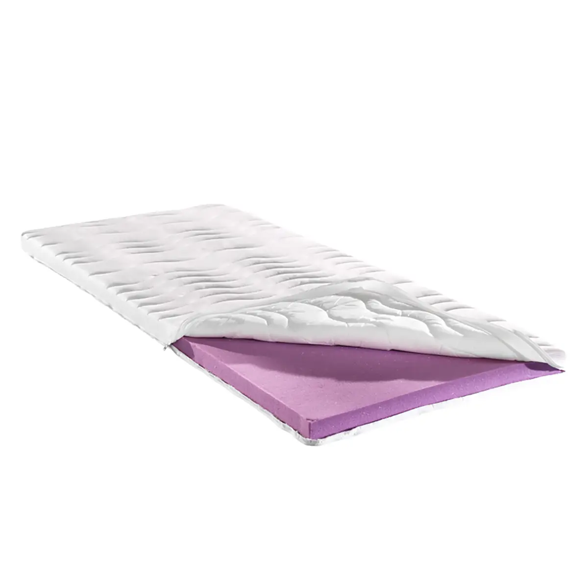 Kaltschaum-Topper SoftSleep 80 x 200cm | Weiß