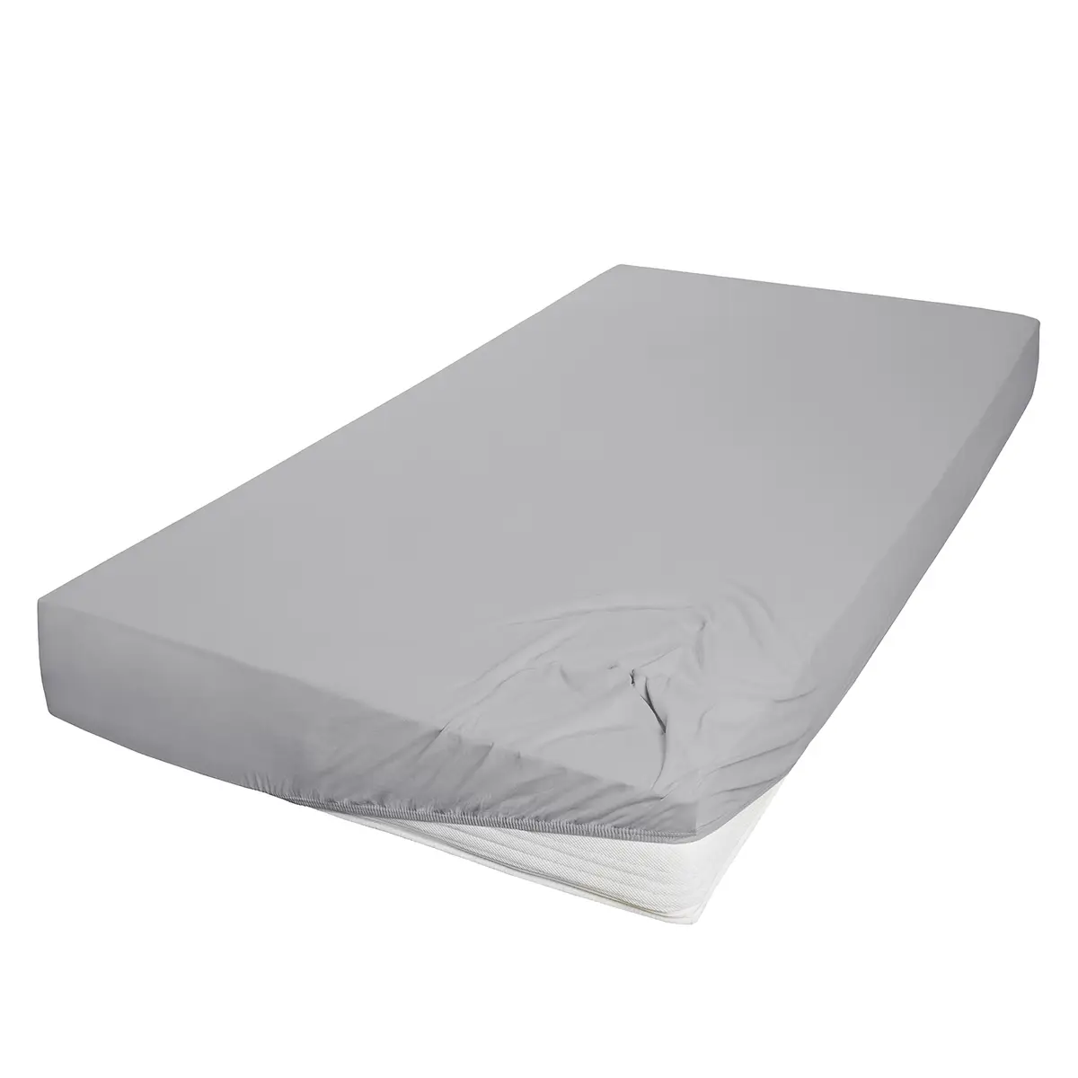 Mako-Feinjersey-Spannbetttuch Rioux | Grau