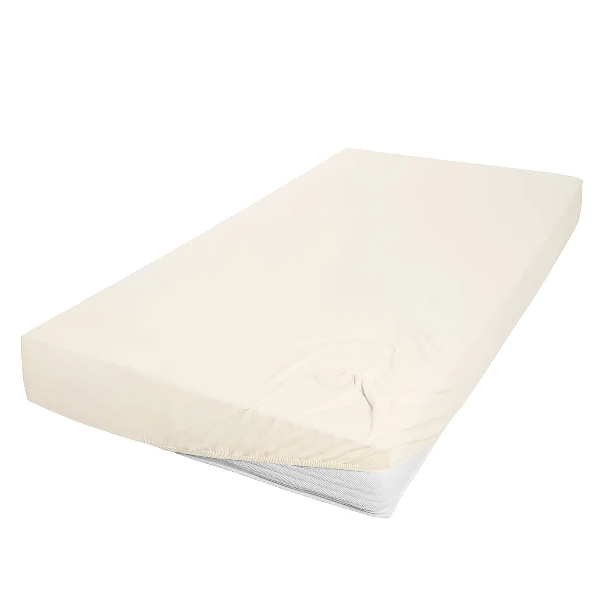 Mako-Feinjersey-Spannbetttuch Rioux | Beige