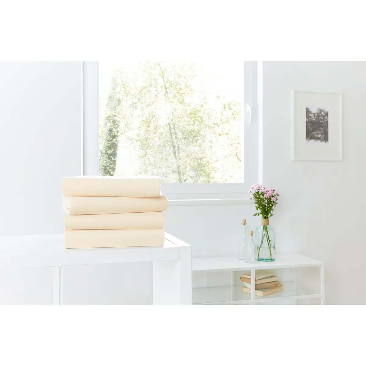 Mako-Feinjersey-Spannbetttuch Rioux | Beige