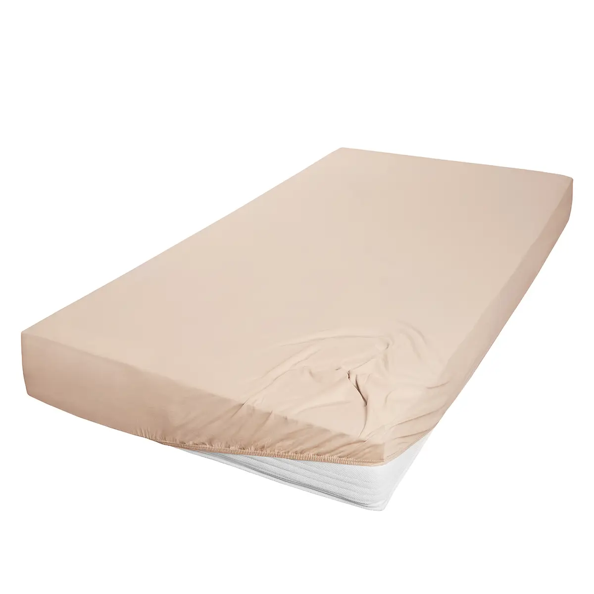 Mako-Feinjersey-Spannbetttuch Rioux | Beige
