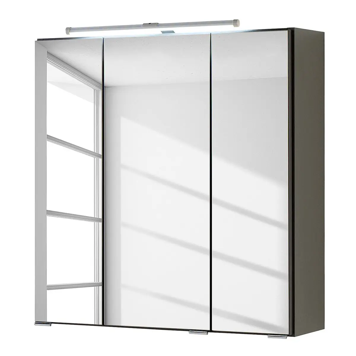 Spiegelschrank I 60cm Grau/Graphit | Grau