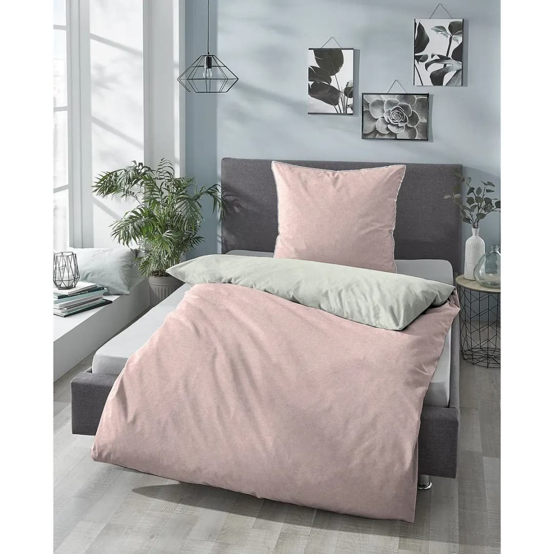 Melange-Flanell Bettwäsche 0840500 | Mehrfarbig