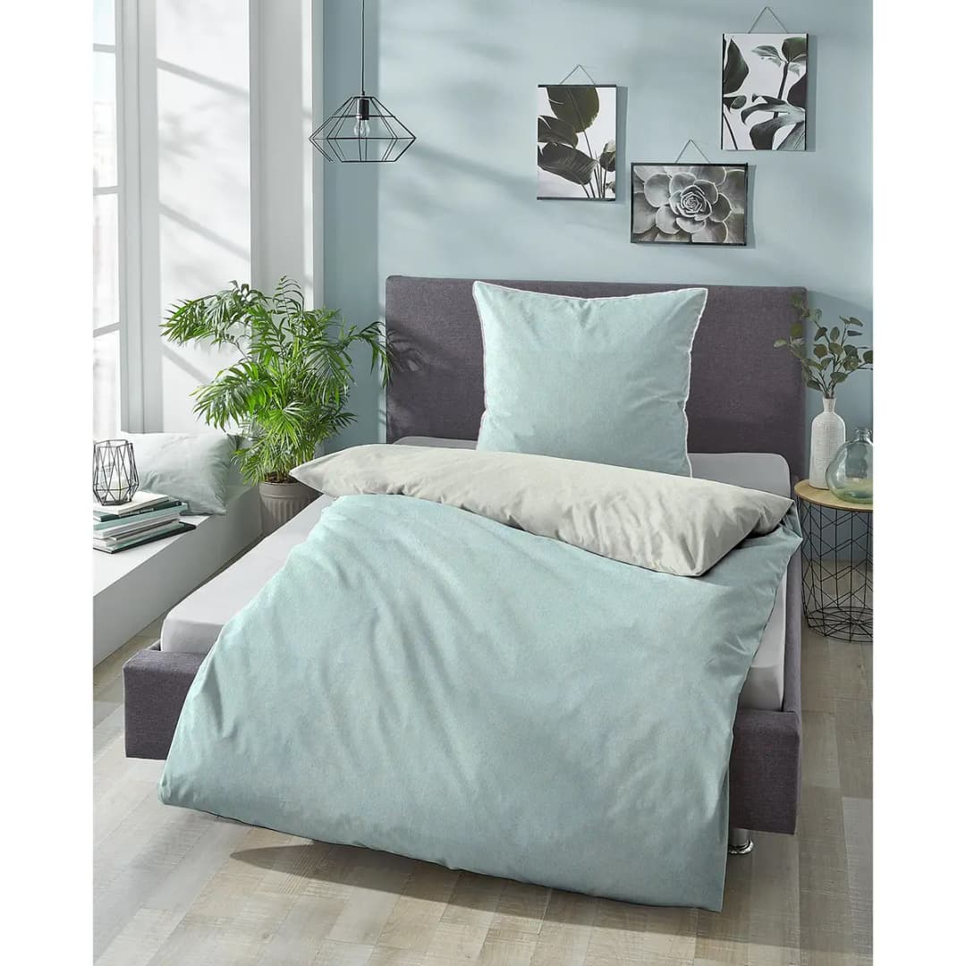 Melange-Flanell Bettwäsche 0840500 | Mehrfarbig