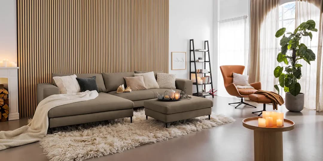 Ecksofa Caya | Braun