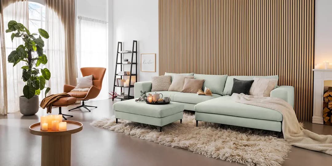 Ecksofa Caya | Grau