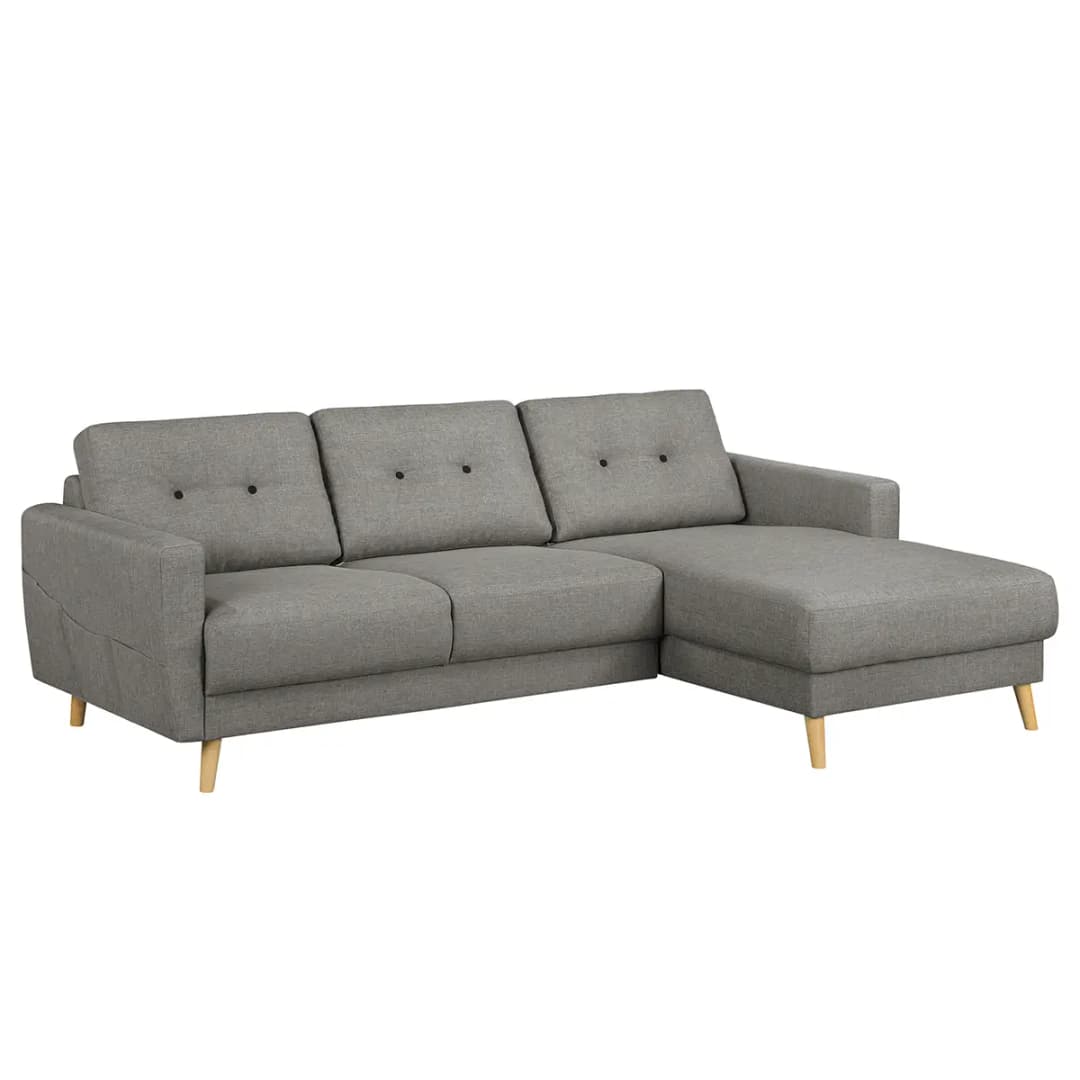 Ecksofa Luba | Grau