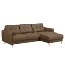 Ecksofa Luba | Braun