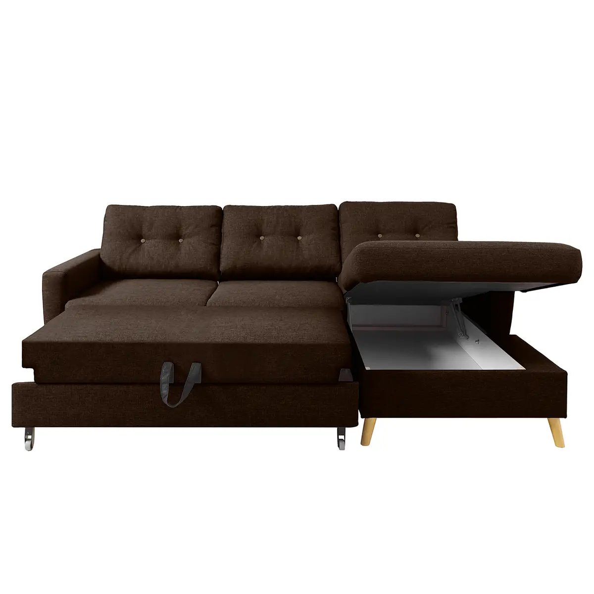 Ecksofa Luba | Braun