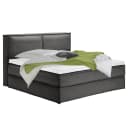 Premium Boxspringbett mit Kopfteil 200 x 200cm Flachgewebe