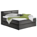 Premium Boxspringbett mit Kopfteil 160 x 200cm Flachgewebe