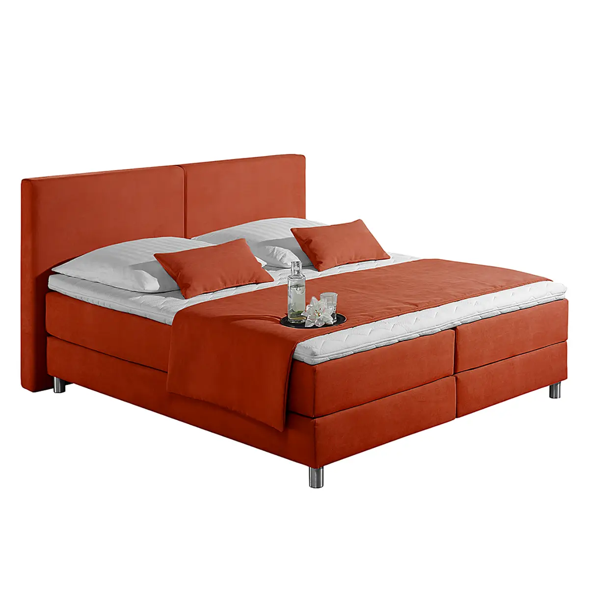 Boxspringbett Nilan 180 x 200cm | Rot