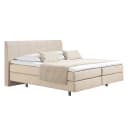 Boxspringbett Baila 180 x 200cm Webstoff Beige/Ecru H2 | Beige