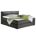 Premium Boxspringbett mit Kopfteil 180 x 220cm Flachgewebe