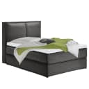 Premium Boxspringbett mit Kopfteil 140 x 220cm Flachgewebe